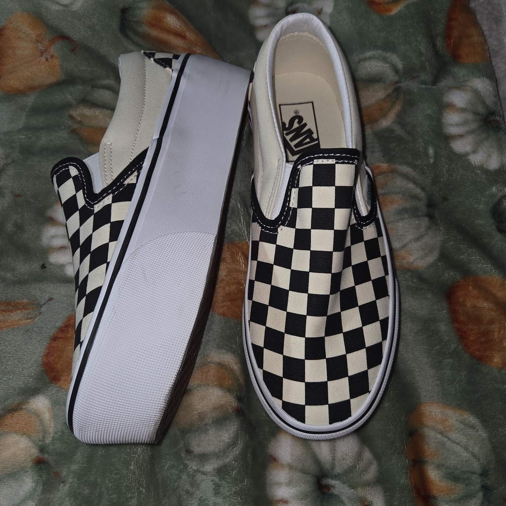 Vans Checkerboard Platform Sneakers